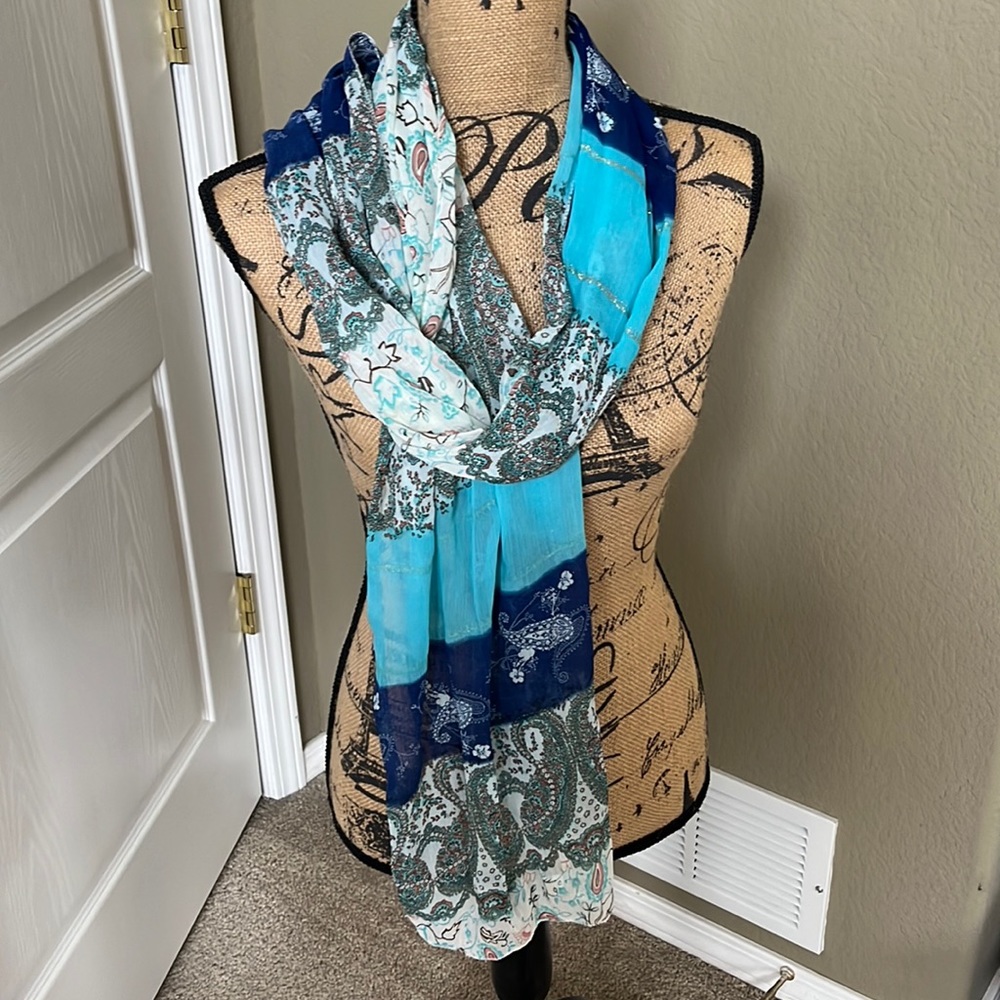 Bohemian Scarf with glitter accents
